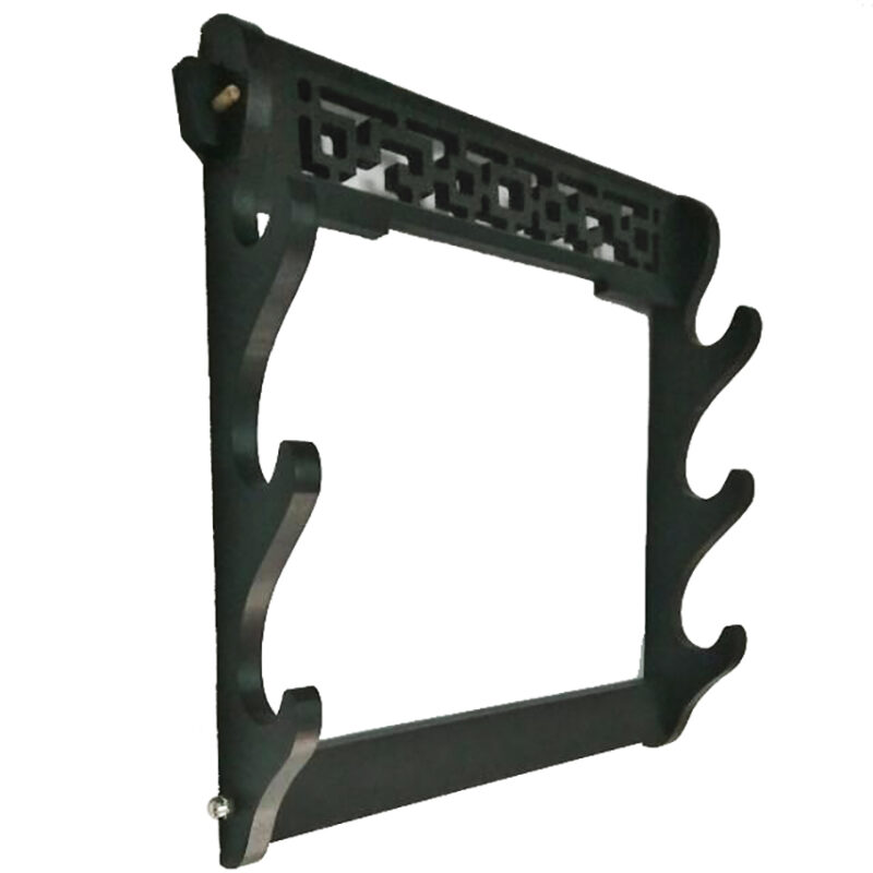 Sword Railing Three Tier Premium Wooden Wall Mounted Sword Display Rack - Knives ...